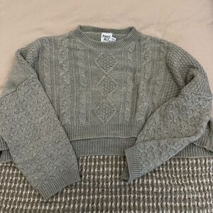 Princess Polly Grey Cropped Sweater